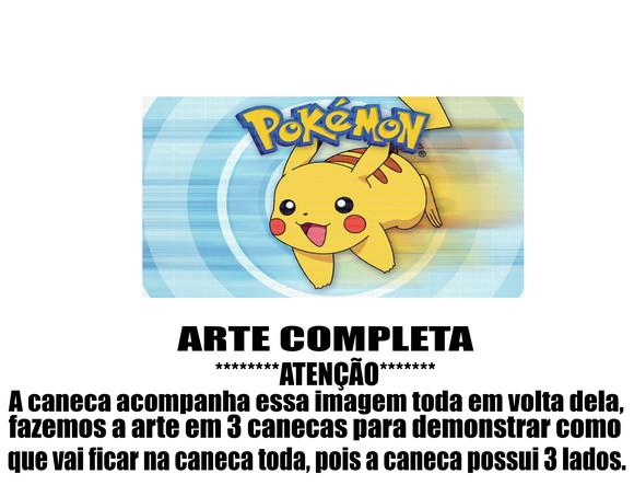 Caneca Polímero Pokémon Pikachu Personalizada