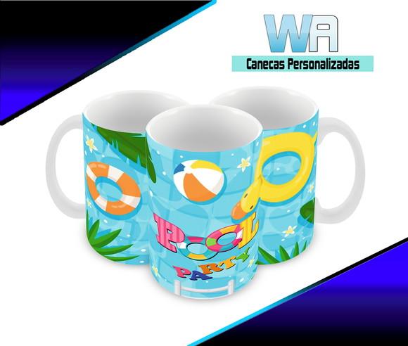 Caneca Polímero Pool Party Personalizada