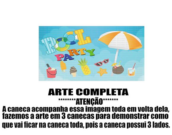 Caneca Polímero Pool Party Personalizada