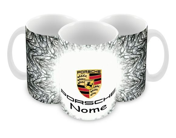 Caneca Polímero Porsche com Nome Personalizada