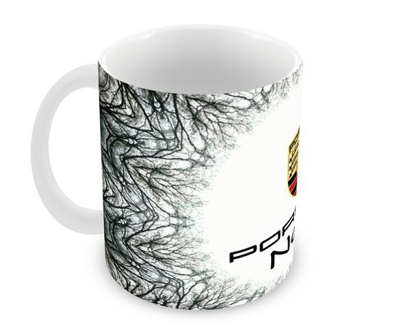 Caneca Polímero Porsche com Nome Personalizada
