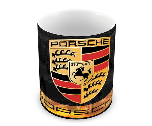 Caneca Polímero Porsche com Nome Personalizada