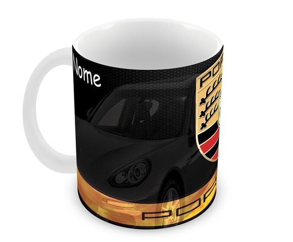 Caneca Polímero Porsche com Nome Personalizada