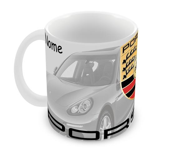 Caneca Polímero Porsche com Nome Personalizada