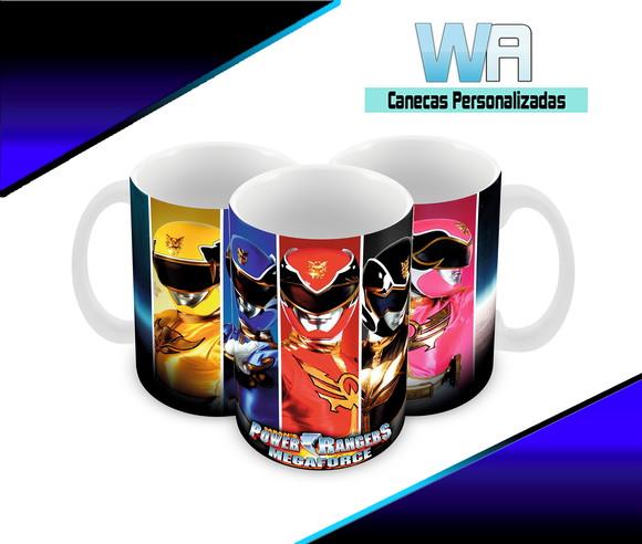 Caneca Polímero Power Rangers Personalizada
