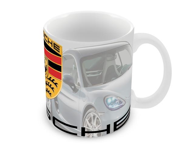 Caneca Polímero Porsche com Nome Personalizada