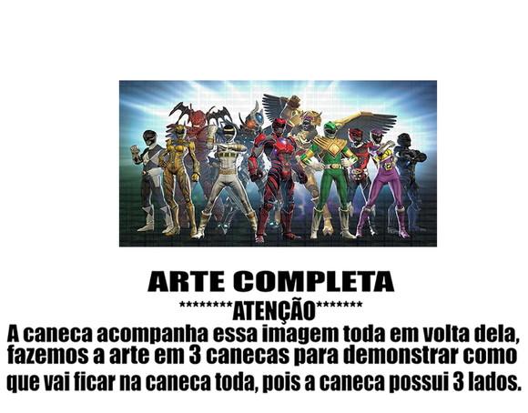 Caneca Polímero Power Rangers Personalizada