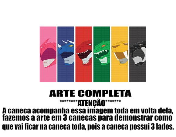 Caneca Polímero Power Rangers Personalizada