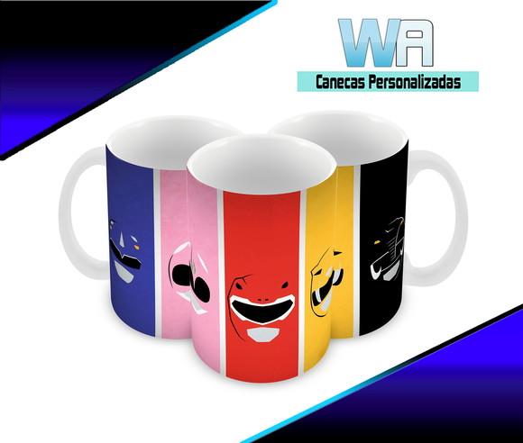 Caneca Polímero Power Rangers Personalizada