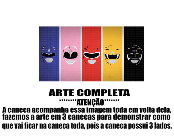 Caneca Polímero Power Rangers Personalizada