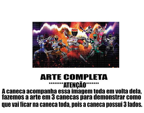 Caneca Polímero Power Rangers Personalizada