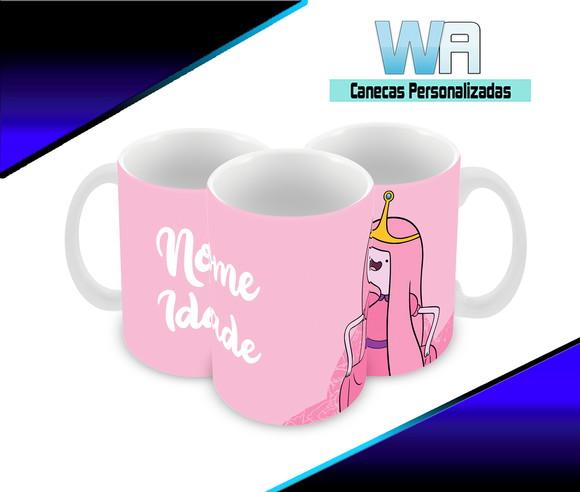Caneca Polímero Princesa Jujuba Personalizada