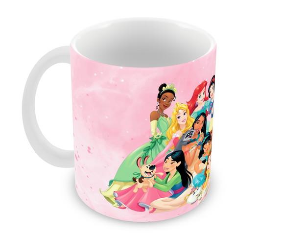 Caneca Polímero Princesas da Disney Personalizada