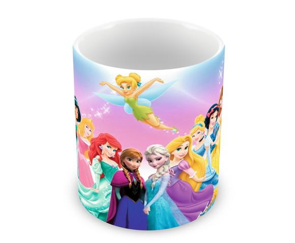 Caneca Polímero Princesas da Disney Personalizada