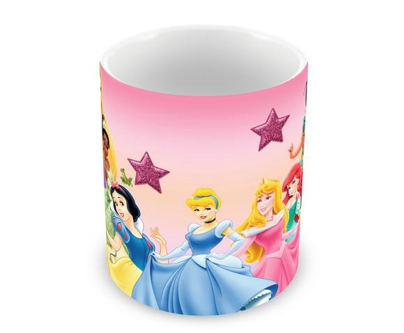 Caneca Polímero Princesas da Disney Personalizada