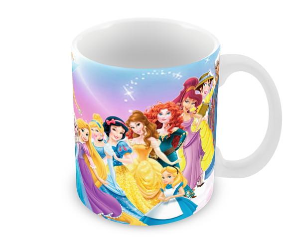 Caneca Polímero Princesas da Disney Personalizada