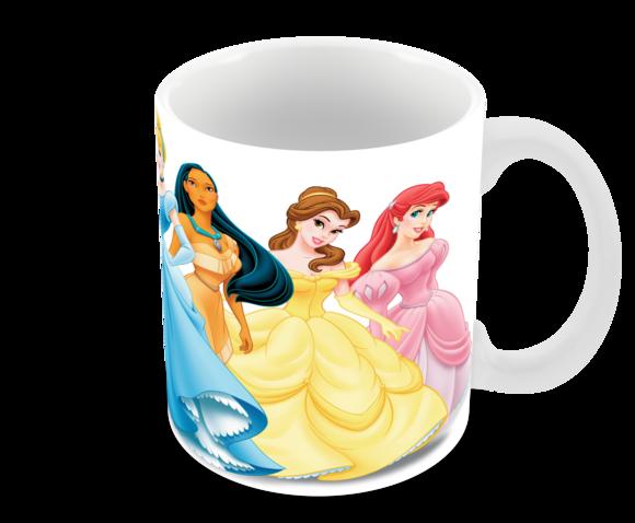Caneca Polímero Princesas da Disney Personalizada