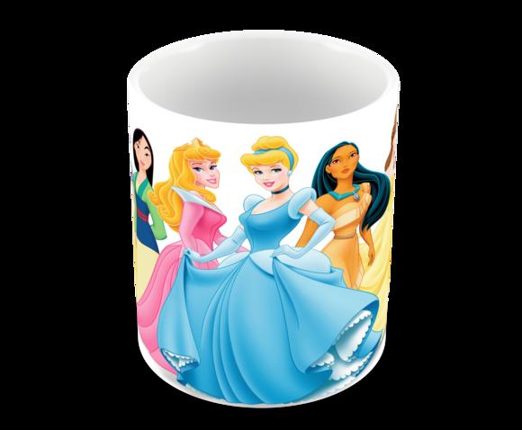 Caneca Polímero Princesas da Disney Personalizada