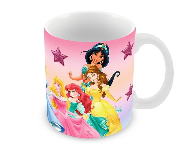 Caneca Polímero Princesas da Disney Personalizada