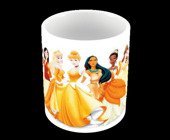 Caneca Polímero Princesas da Disney Personalizada
