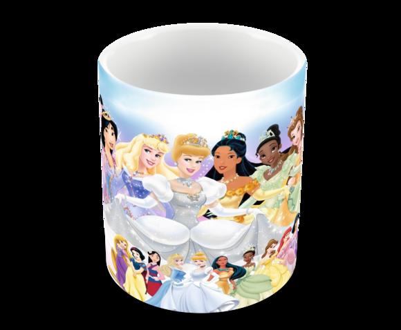 Caneca Polímero Princesas da Disney Personalizada