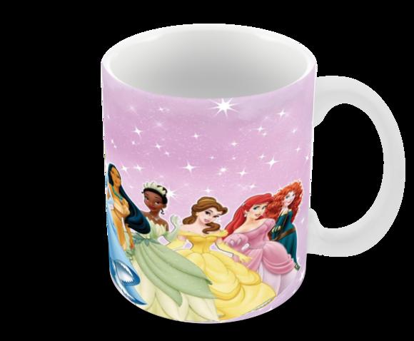 Caneca Polímero Princesas da Disney Personalizada