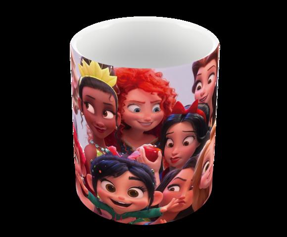 Caneca Polímero Princesas da Disney Personalizada
