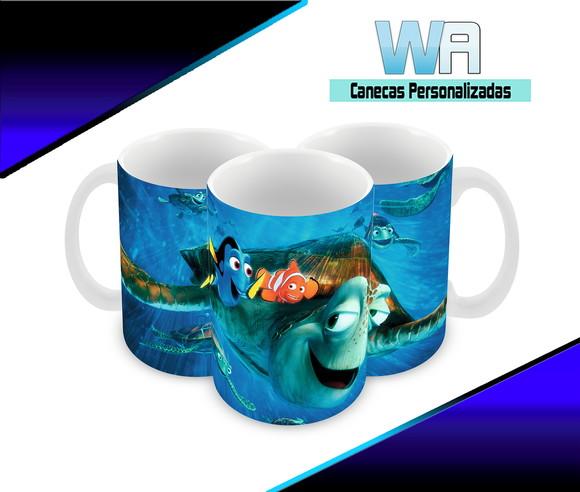 Caneca Polímero Procurando Nemo Personalizada