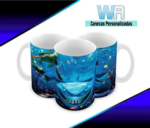Caneca Polímero Procurando Nemo Personalizada