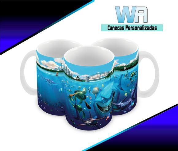 Caneca Polímero Procurando Nemo Personalizada