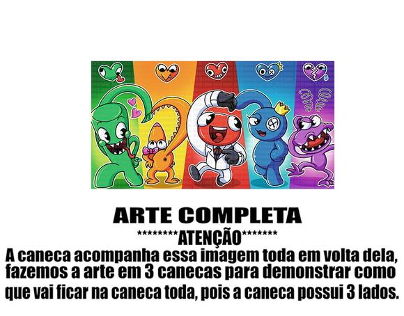 Caneca Polímero Rainbow Friends Personalizada