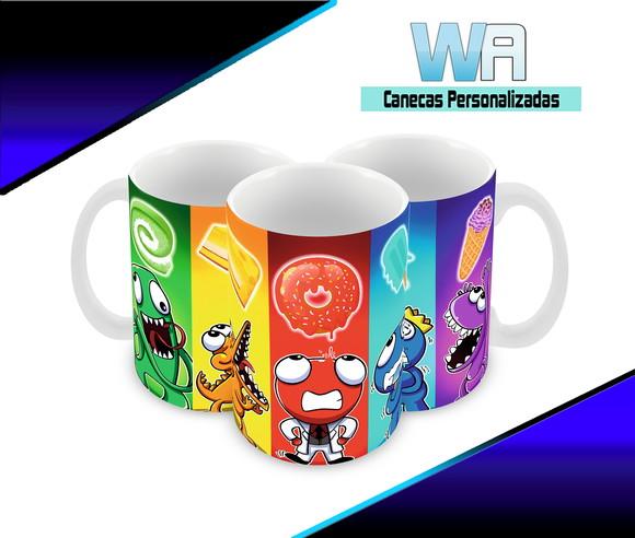 Caneca Polímero Rainbow Friends Personalizada