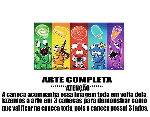 Caneca Polímero Rainbow Friends Personalizada