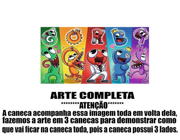 Caneca Polímero Rainbow Friends Personalizada
