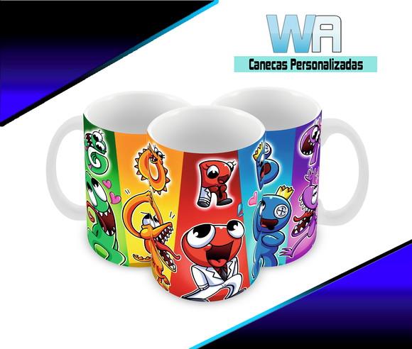 Caneca Polímero Rainbow Friends Personalizada