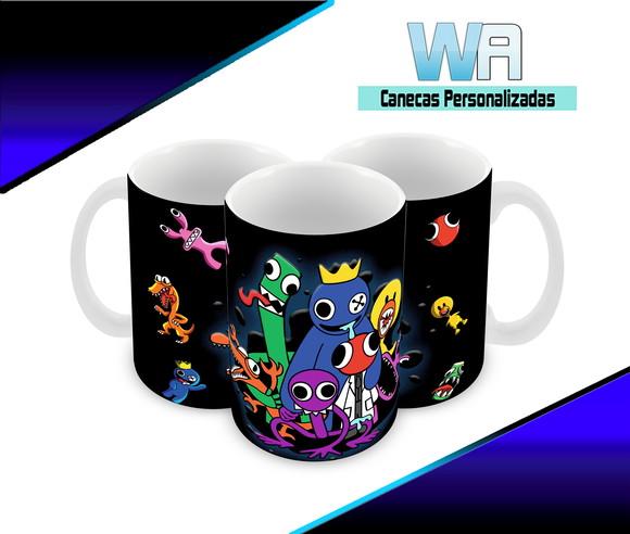Caneca Polímero Rainbow Friends Personalizada