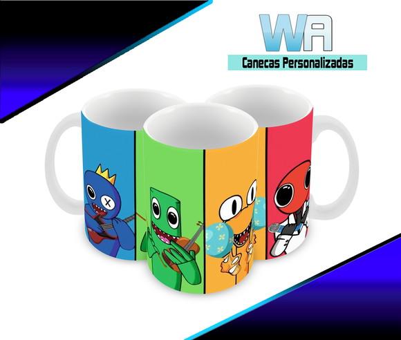 Caneca Polímero Rainbow Friends Personalizada
