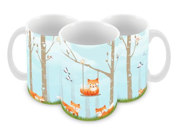 Caneca Polímero Raposinha Personalizada