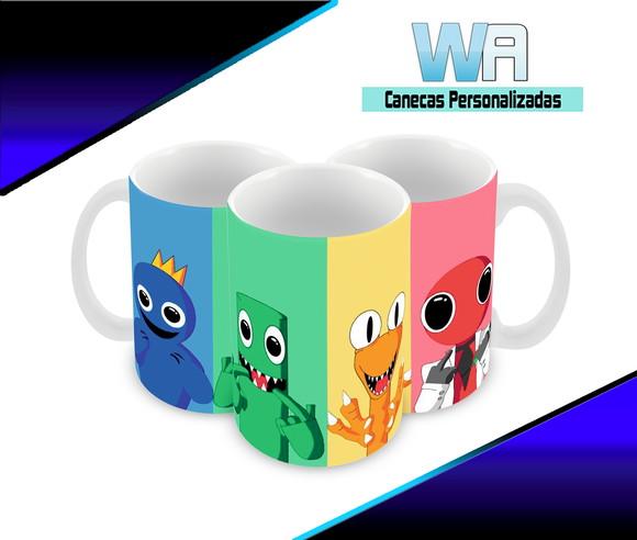 Caneca Polímero Rainbow Friends Personalizada