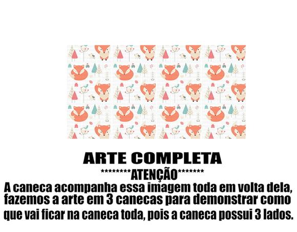 Caneca Polímero Raposinha Personalizada