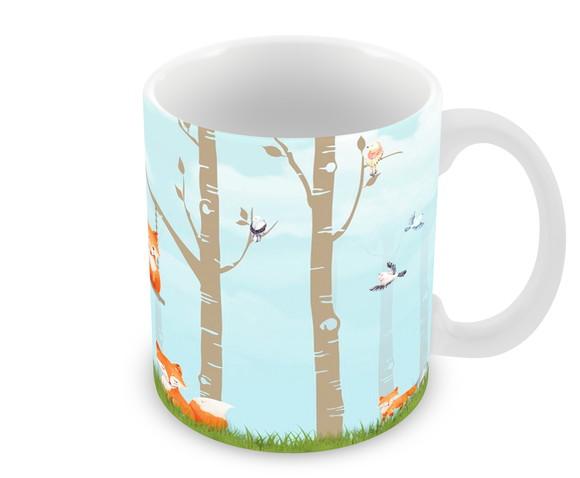 Caneca Polímero Raposinha Personalizada