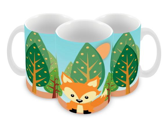 Caneca Polímero Raposinha Personalizada