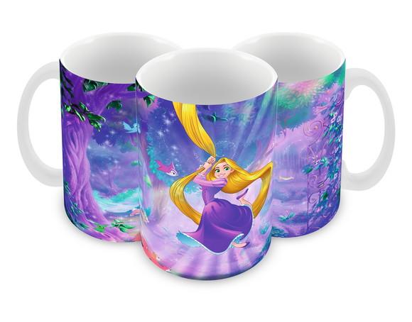 Caneca Polímero Rapunzel Personalizada