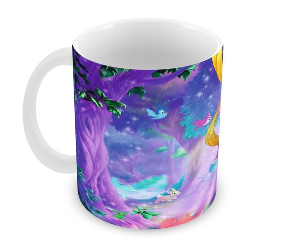 Caneca Polímero Rapunzel Personalizada