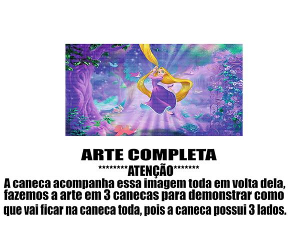 Caneca Polímero Rapunzel Personalizada