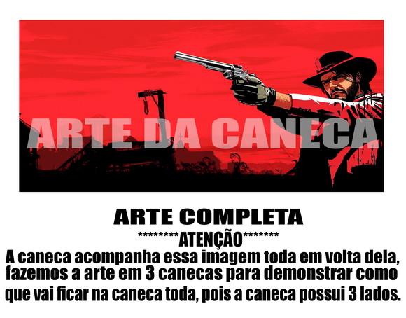 Caneca Polímero Red Dead Redemption 2 Personalizada