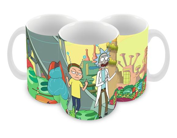 Caneca Polímero Rick And Morty Personalizada