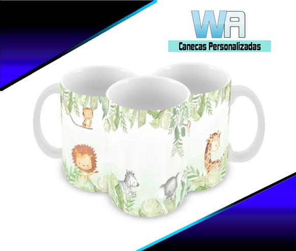 Caneca Polímero Safari Personalizada
