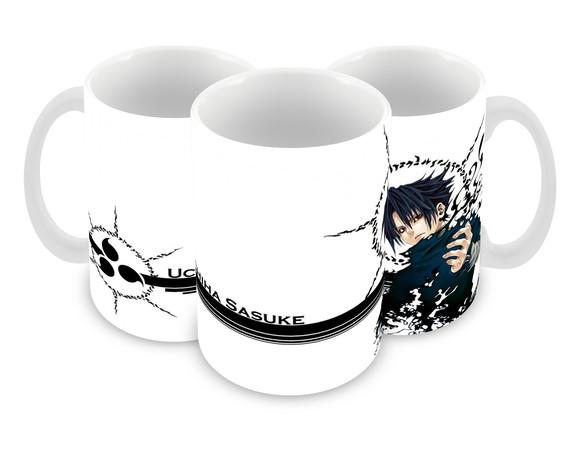 Caneca Polímero Sasuke Personalizada
