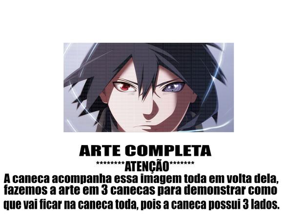 Caneca Polímero Sasuke Personalizada